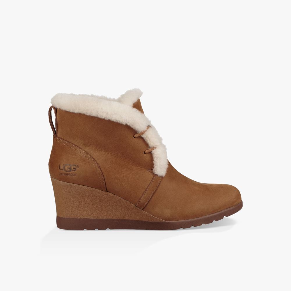 Bottine UGG Jeovana Femme Marron Soldes 906ZMTYU